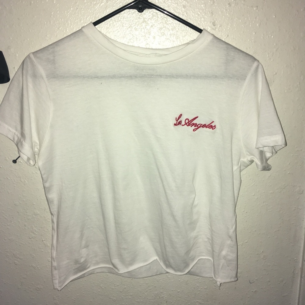 White crop top
